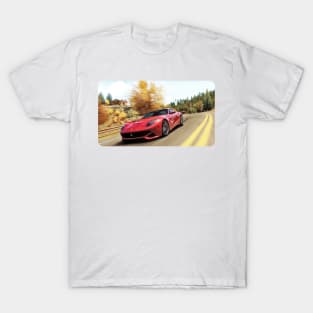 812 Superfast Cartoon Drawing Action Print T-Shirt